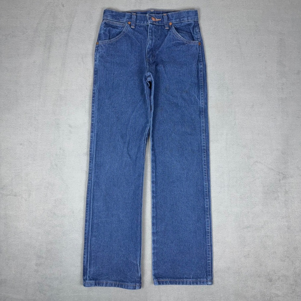 Wrangler Cowboy Cut Jeans‎ Boys 12 Regular Original Fit Western Rodeo Denim Blue